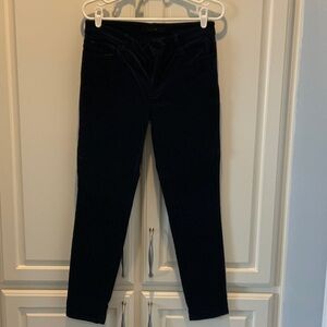 Joe's Jeans Women's Dark Blue Velvet Skinny Pants